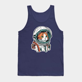 Astronaut cat Tank Top